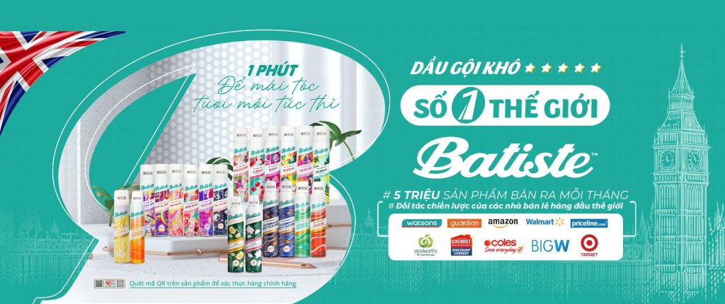 Độc quyền thương hiệu Batiste số 1 Thế Giới