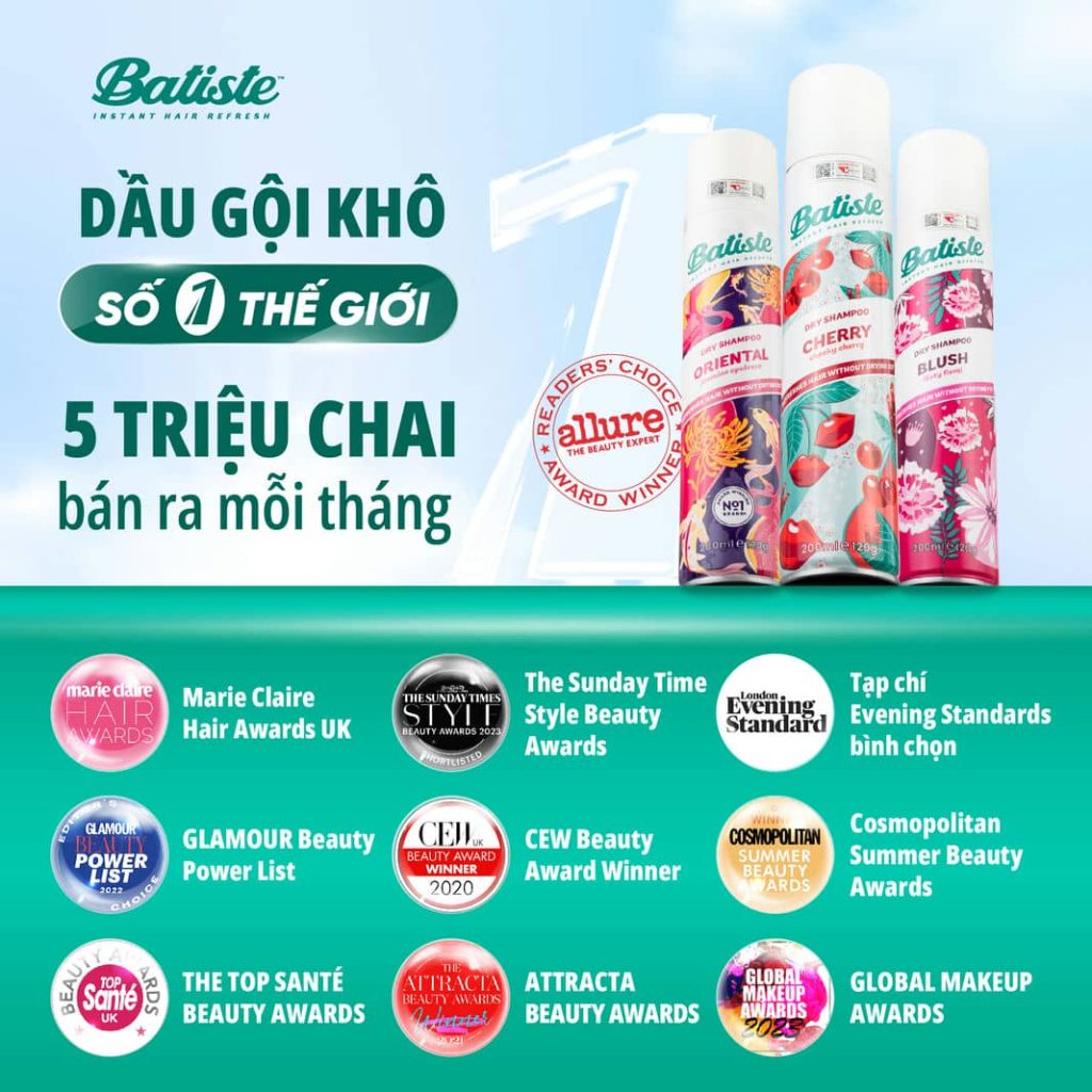 Độc quyền thương hiệu Batiste số 1 Thế Giới