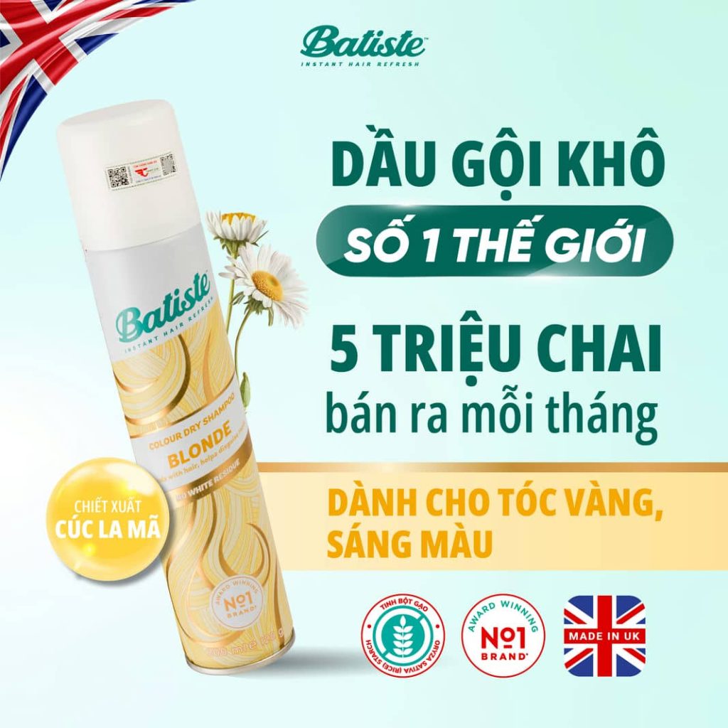 Độc quyền thương hiệu Batiste số 1 Thế Giới