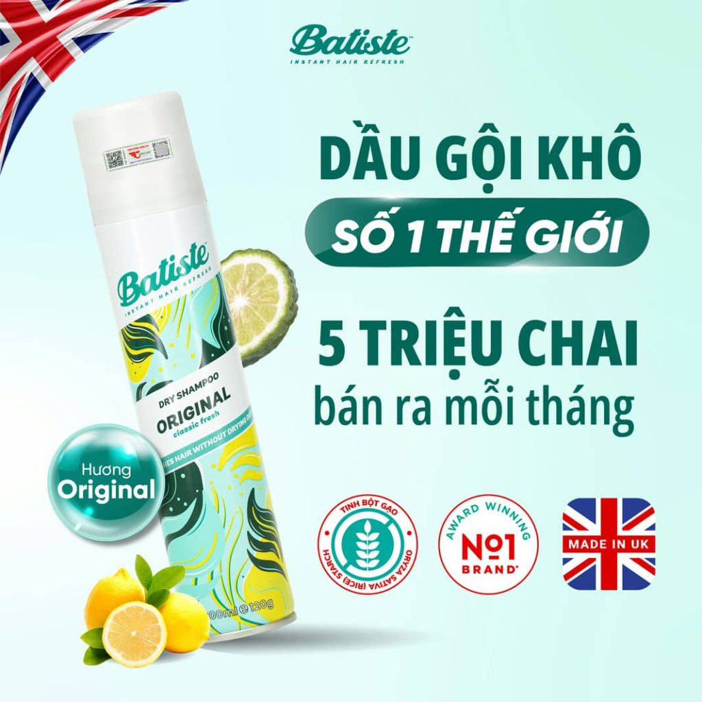 Độc quyền thương hiệu Batiste số 1 Thế Giới