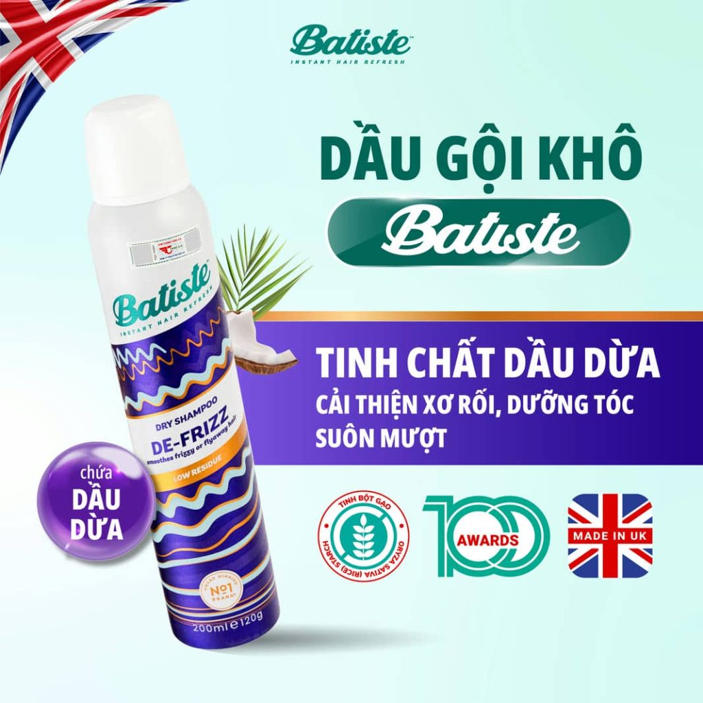 Độc quyền thương hiệu Batiste số 1 Thế Giới