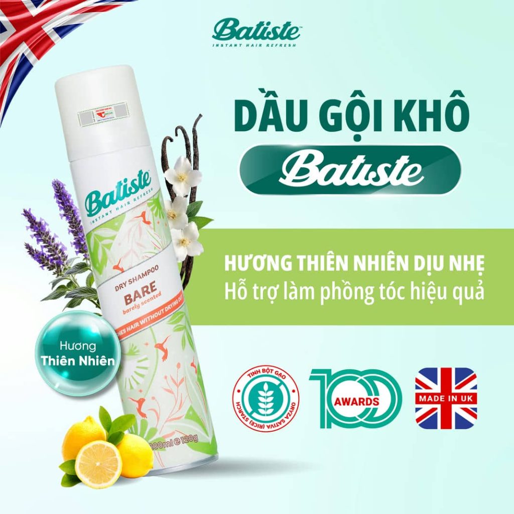 Độc quyền thương hiệu Batiste số 1 Thế Giới