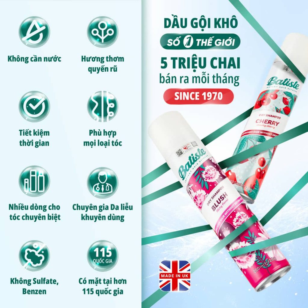 Độc quyền thương hiệu Batiste số 1 Thế Giới