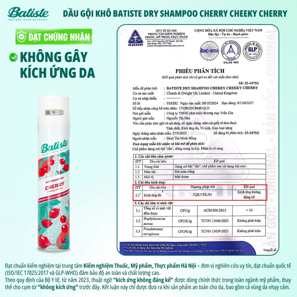 Độc quyền thương hiệu Batiste số 1 Thế Giới