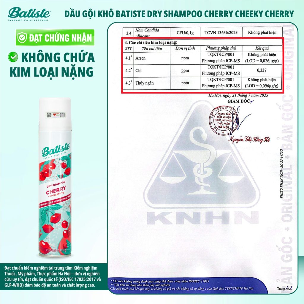 Độc quyền thương hiệu Batiste số 1 Thế Giới