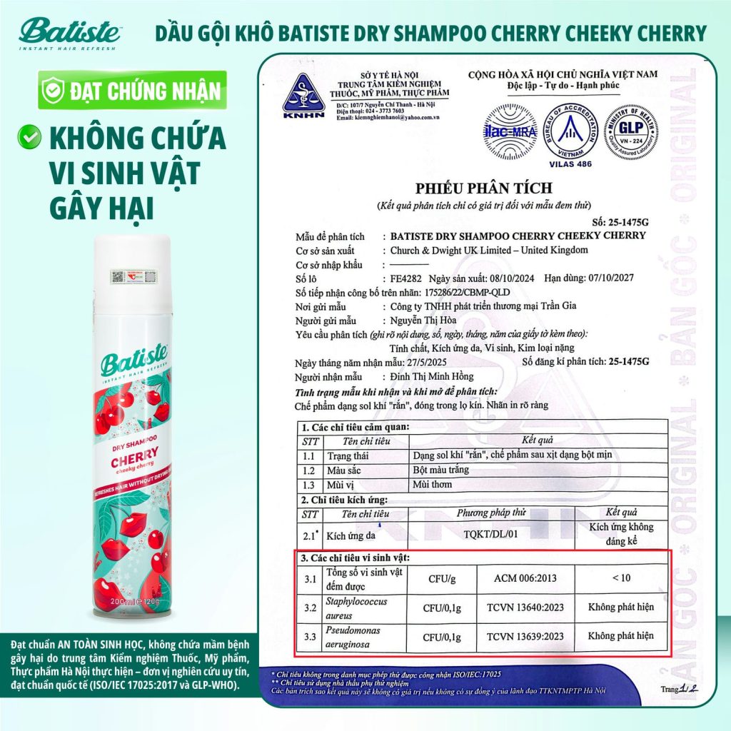 Độc quyền thương hiệu Batiste số 1 Thế Giới