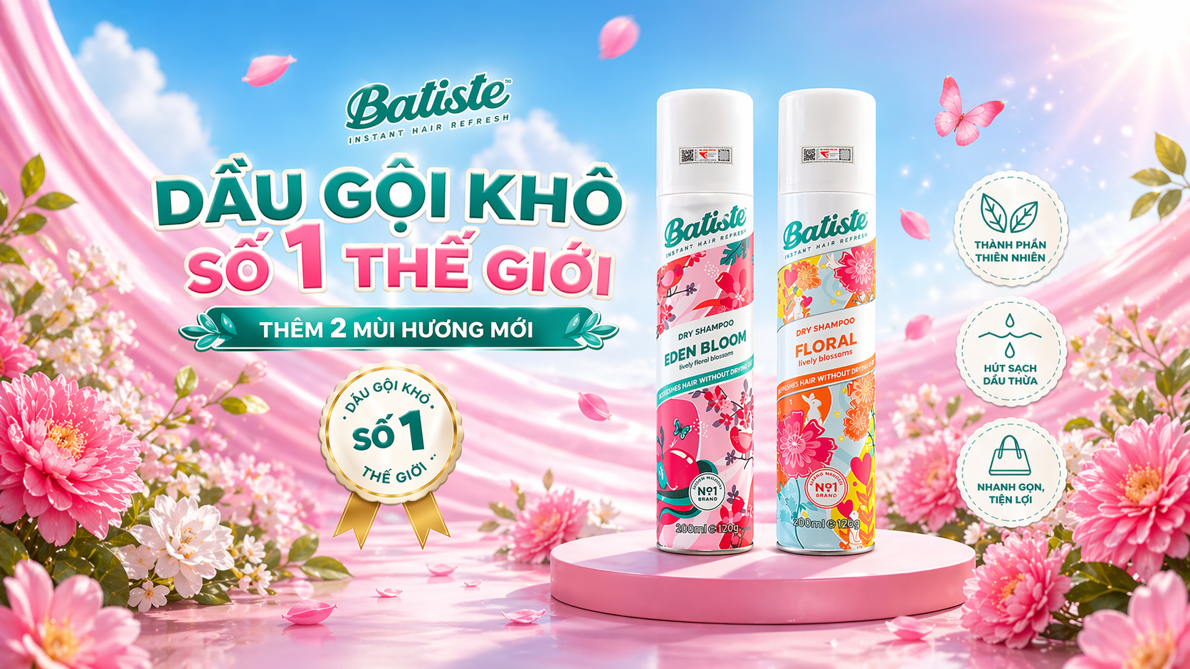 Dầu Gội Khô Batiste